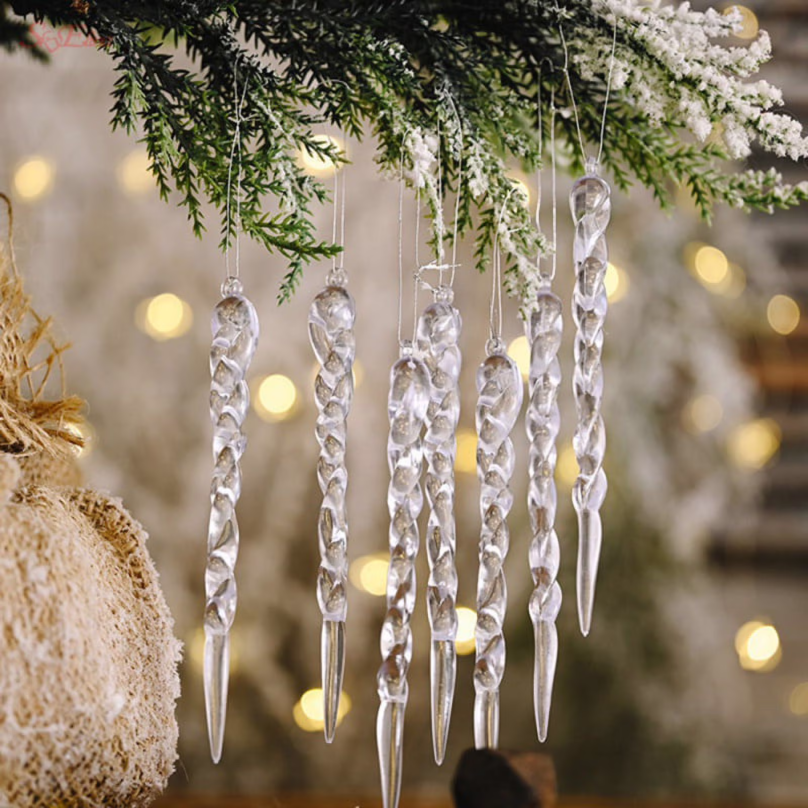 Glass Blown Icicle Ornaments